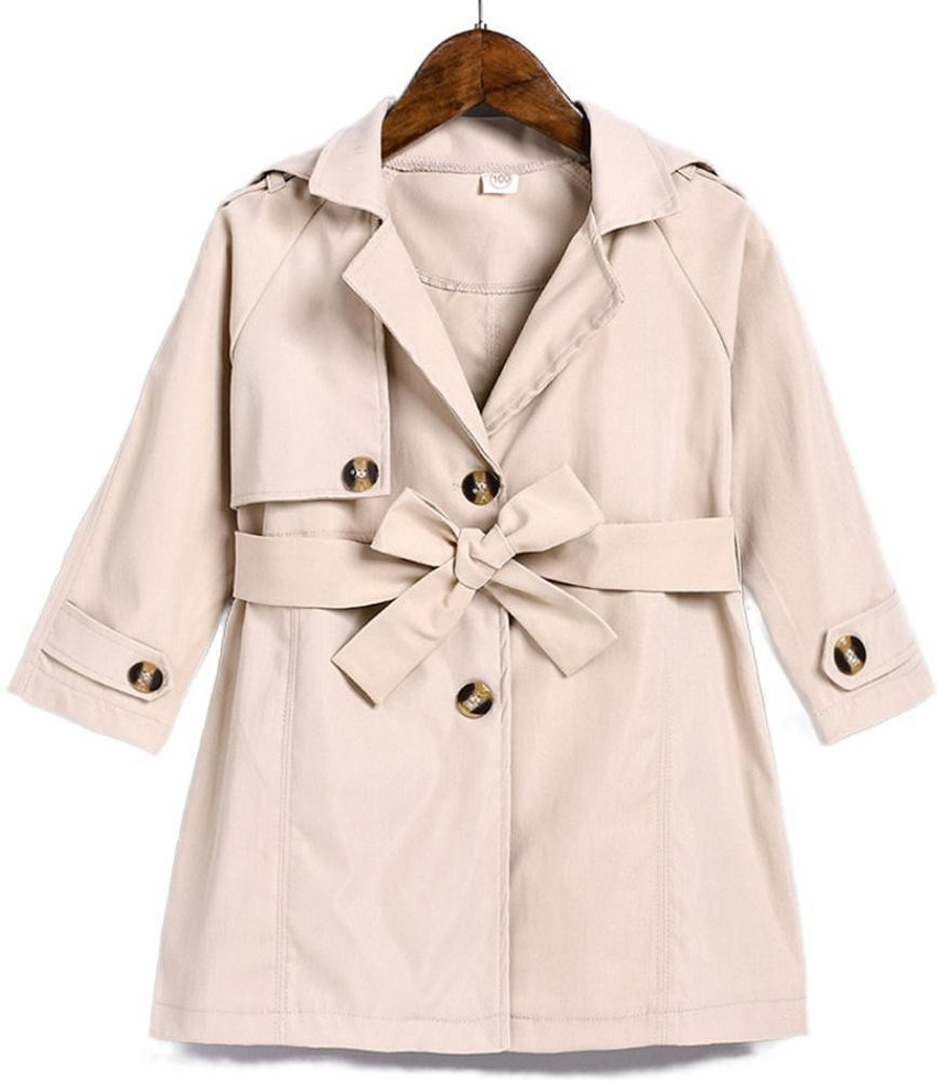 Girls coat deals with belt