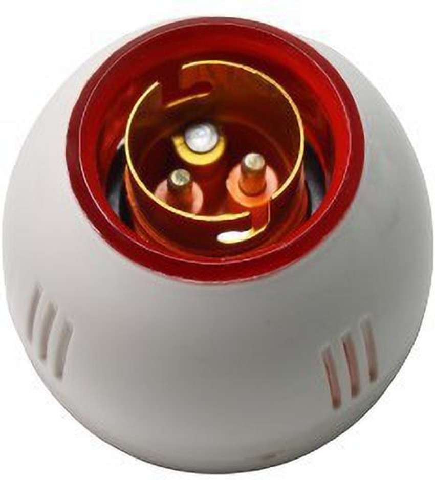 JELECTRICALS Red Ring Bulb Holder and White Fancy Bulb Holder Pack