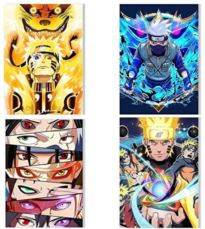 Printed Naruto Poster Glossy Set Anime HD+ Photos Self Adhesive Exclusive  Wall Poster for Room Decor (12 x 18 Inches, Size - Multicolor) - Pack of 8  Photographic Paper - Comics posters