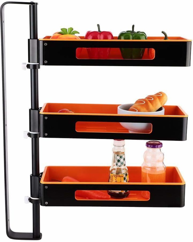 1pc Wall-mounted Corner Storage Rack, Rotating Anti-rust Placement