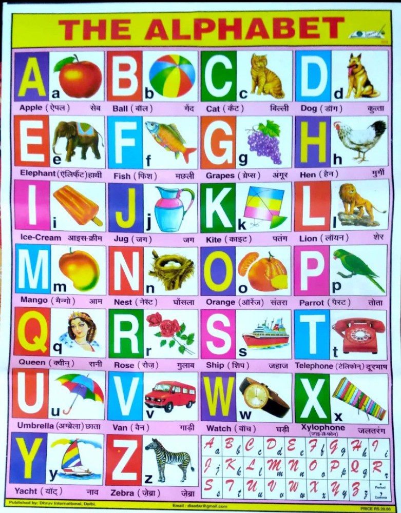 Alphabet Chart For Children Calendar: Buy Alphabet Chart For Children  Calendar By Gk At Low Price In India | Flipkart.Com