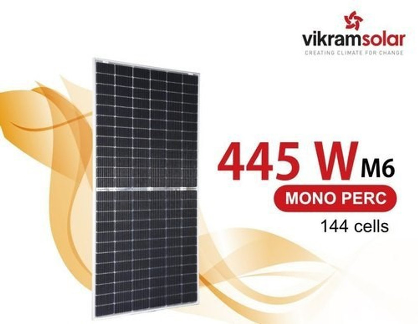 Vikram solar Semora Series 6 445 W All Black Mono Half Cut Solar