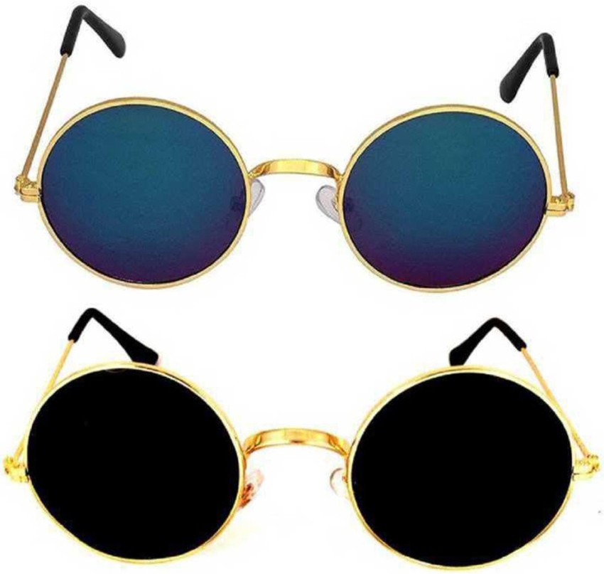 Buy neel work Round Sunglasses Black For Men & Women Online @ Best Prices  in India