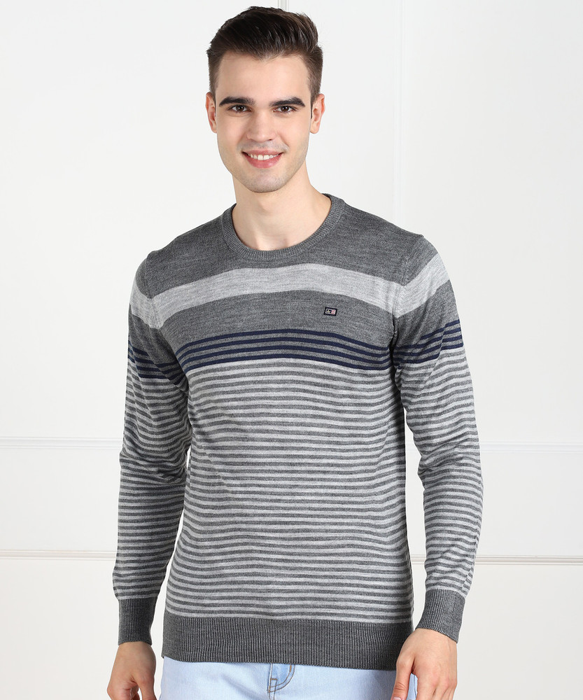 Arrow Sport Woven Round Neck Casual Men Grey Sweater Buy Arrow Sport Woven Round Neck Casual Men Grey Sweater Online at Best Prices in India Flipkart