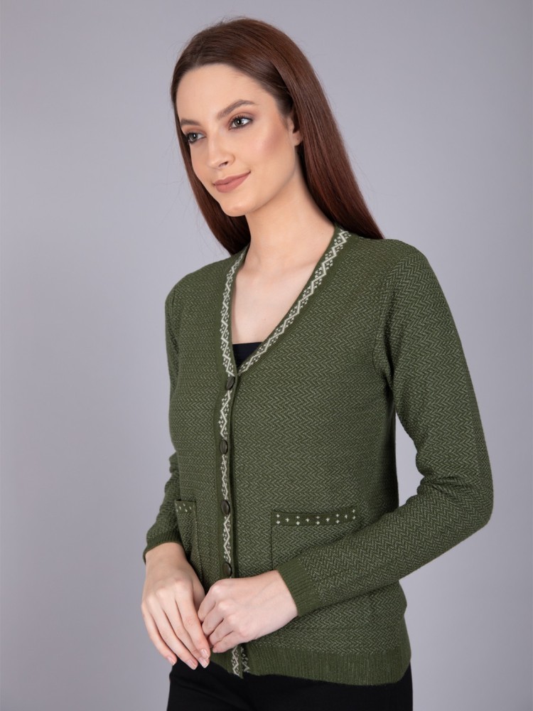 Army green sweater on sale womens