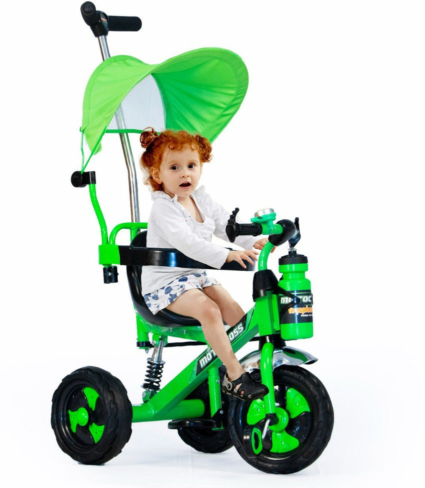 Zofey MOTOCROSS SUPER TRIKE GREEN Tricycle for Kids Baby Trike