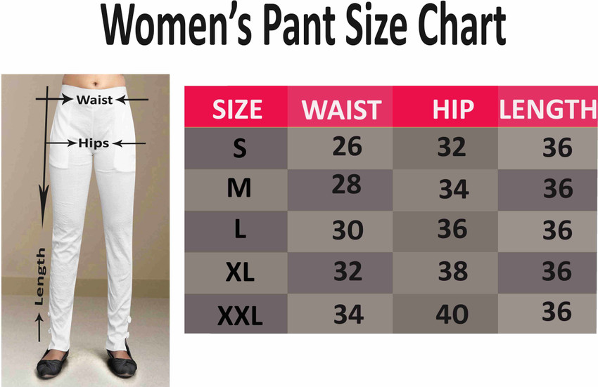 Off white sales pants size chart