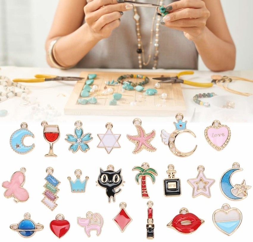 Cute Girl Charm Pendants  Enamel Charms for DIY Jewellery Making  Charms  for Chain Necklace