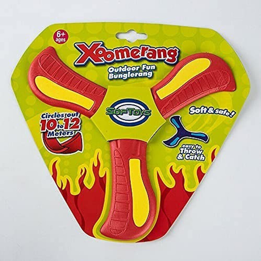 Kandle Boomerang Soft Outdoor Fun Toy Soft Harmless Boomerang Left