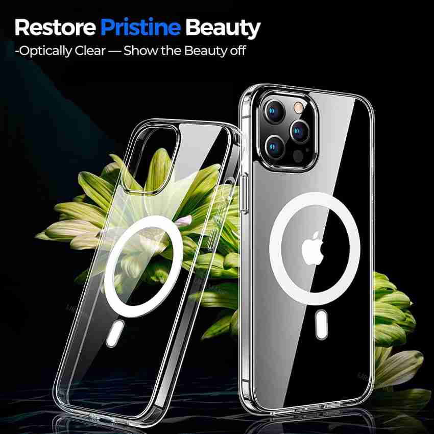 For Apple iPhone 12 Pro Max Case Luxury Magsafe Clear Magnetic Plating Cover