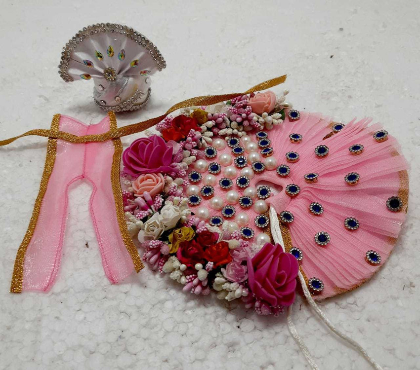 Laddu gopal pearl dress clearance