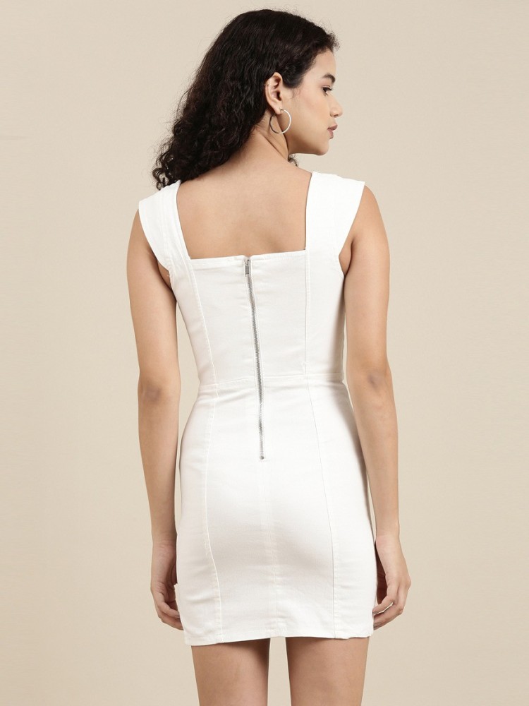 Bershka Dress in White