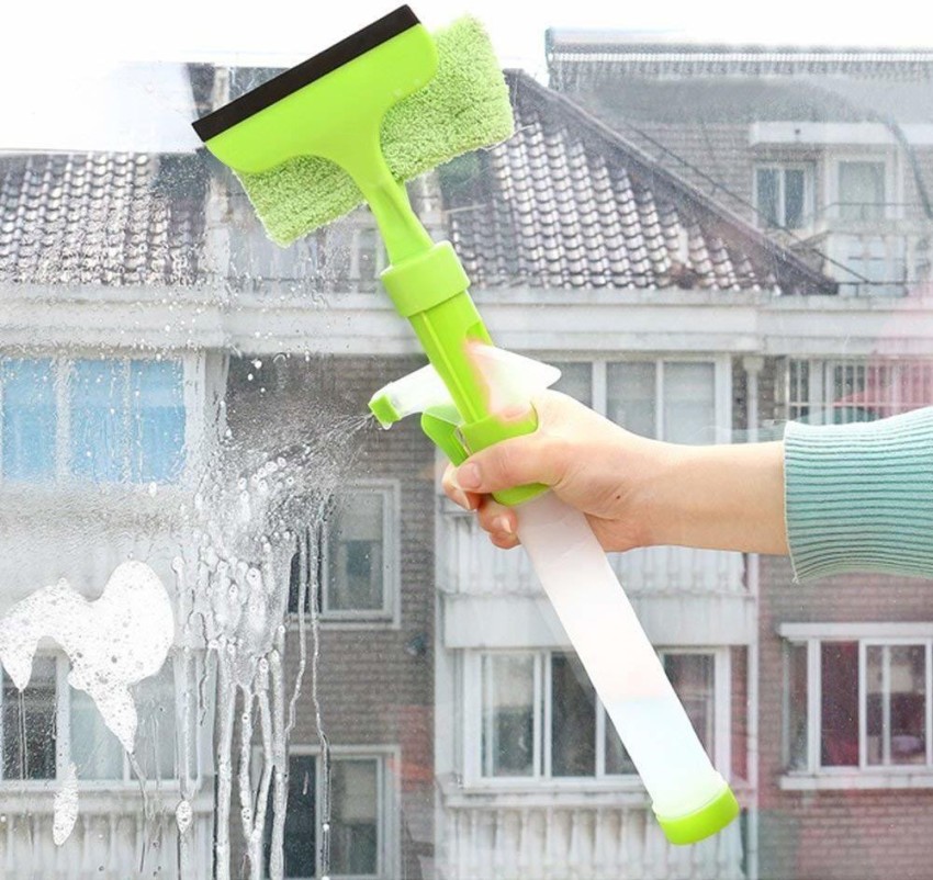 Window Glass Wiper Cleaner Spray Water 3in1 Car Bathroom Kitchen Table  Brush