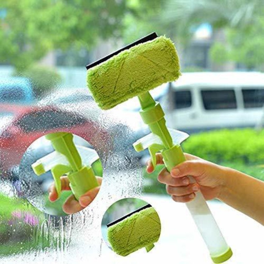 3 In 1 Plastic Easy Glass Spray Type Cleaning Brush Window Cleaner For Car  Window, Mirror