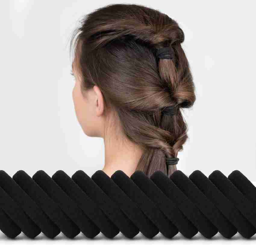 32 PCS Black Hair Ties for Men Guys Women Girls, FASOTY Hair Ties Bracelets  Elastic Ponytail Holders Hair Bands Hair Accessories