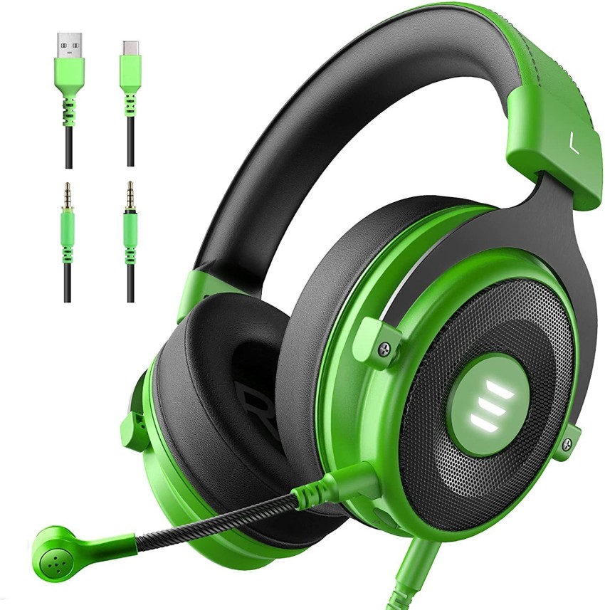 EKSA E900 Pro Green Wired Gaming Headset Price in India Flipkart