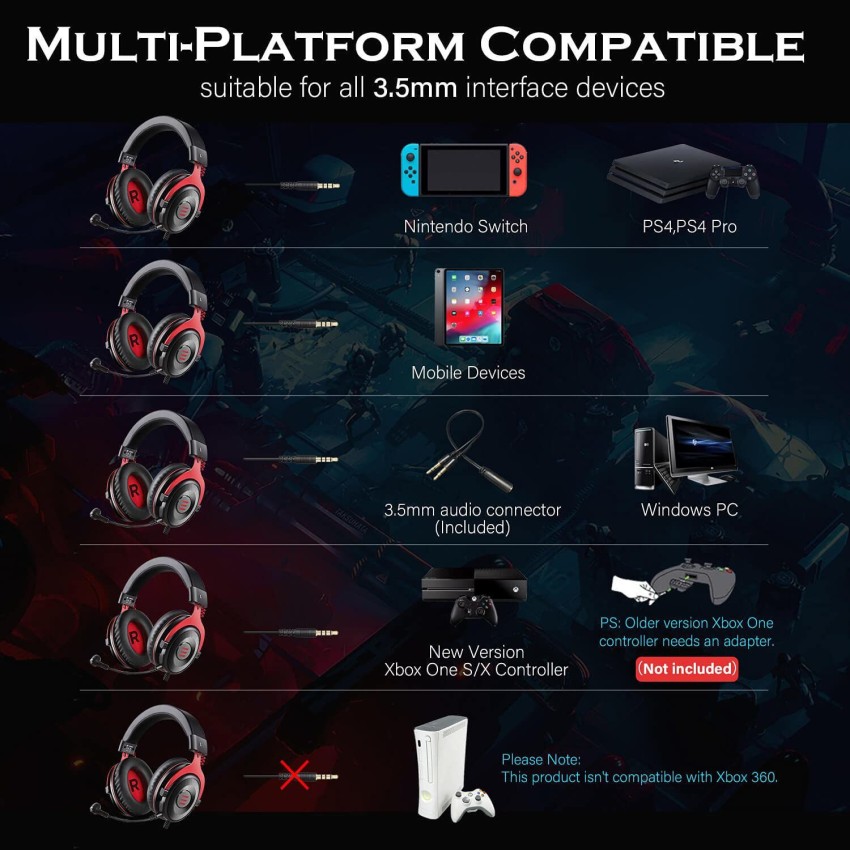 EKSA E900 Wired Gaming Headset Price in India Buy EKSA E900