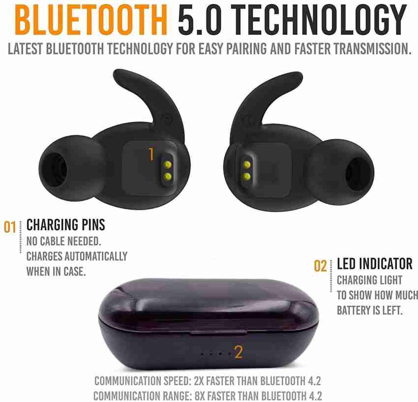 IMMUTABLE black in the ear Best Qulity Ear buds Bluetooth Headset Price in  India - Buy IMMUTABLE black in the ear Best Qulity Ear buds Bluetooth  Headset Online - IMMUTABLE 