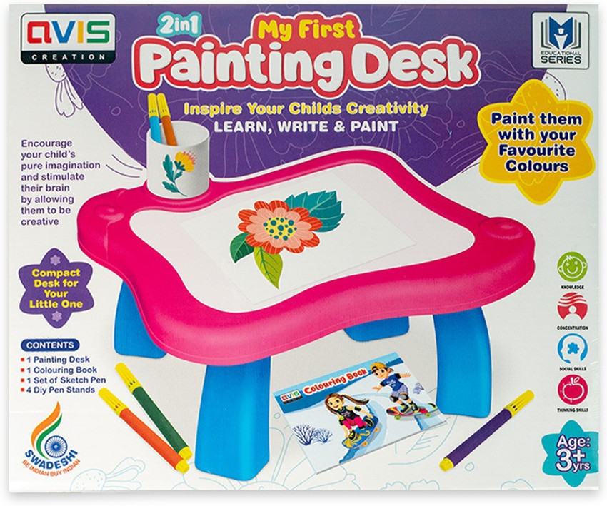 Kids shop painting desk