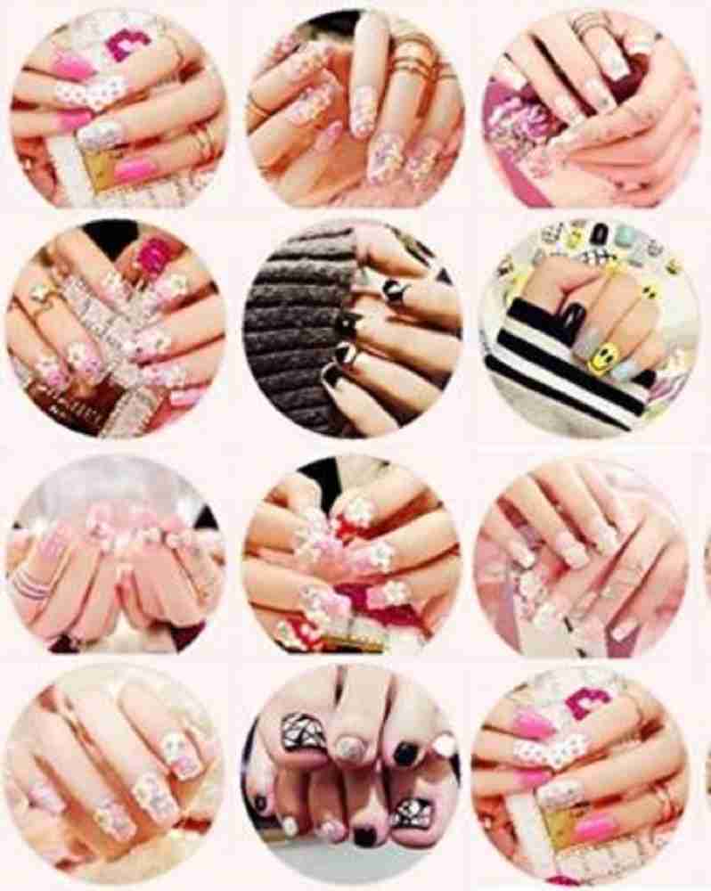 Buy Generic Nail Art Kit With 12 Artificial Nails And Tools And Glitter  Little Girls Nails Box Fancy Nails Best Gift Online at Best Prices in India  - JioMart.