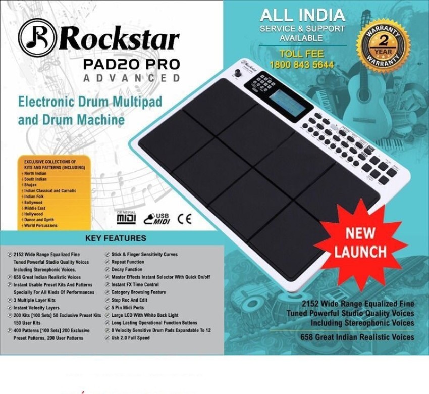 Standzo Rockstar PAD20 pro NEW Advanced Octapad