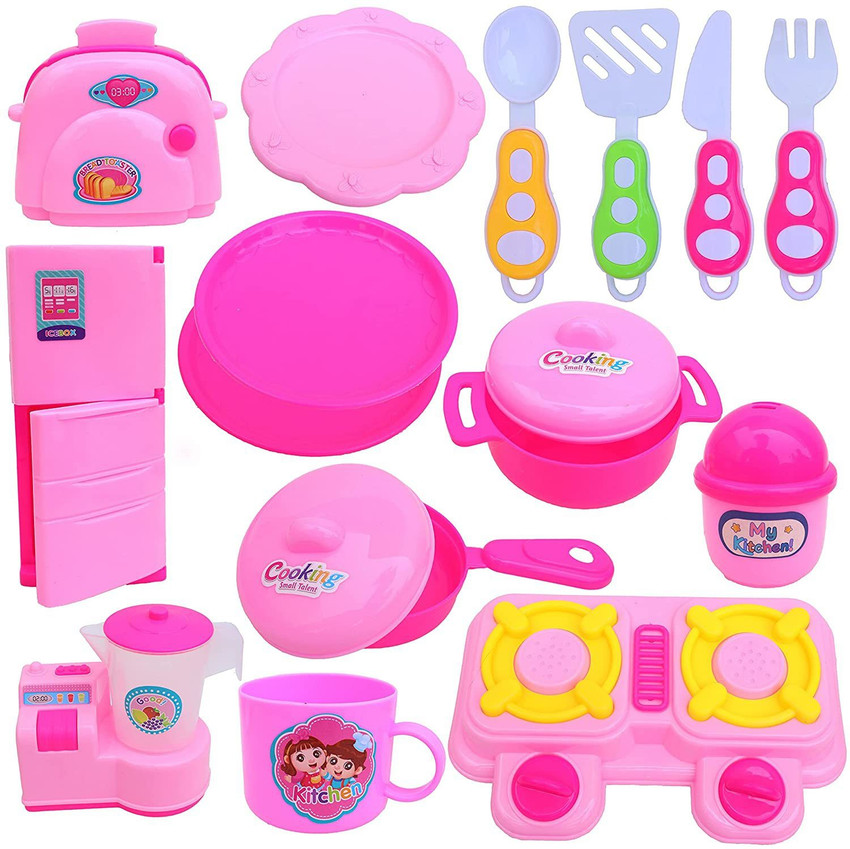 Pink kitchen toy set clearance