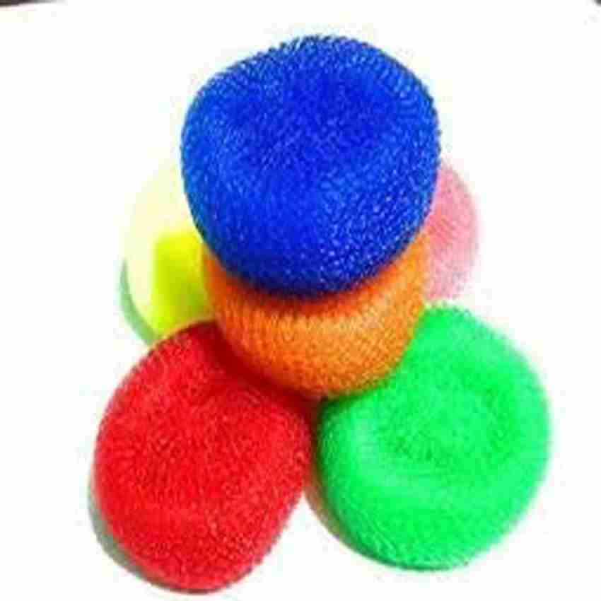 6 pcs Nylon Plastic Scrubber Kitchen Dish Pot Pan Washing Cleaning