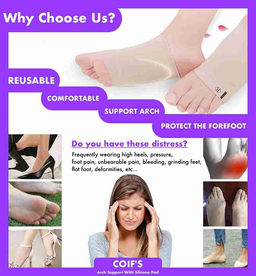 Hoopoes Arch Support Sleeve Cushion Heel Spurs Neuromas Flat Feet