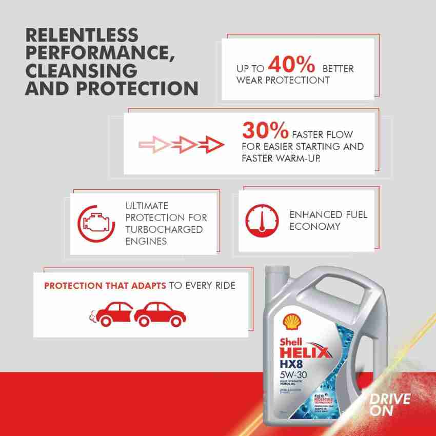 Shell Helix HX8: 5W-30 Fully Synthetic Car Engine Oil