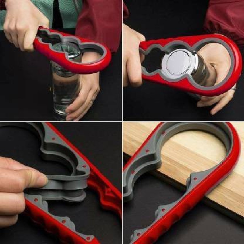 Can Opener Kitchen Grippers To Remove Stubborn Lids, Caps and