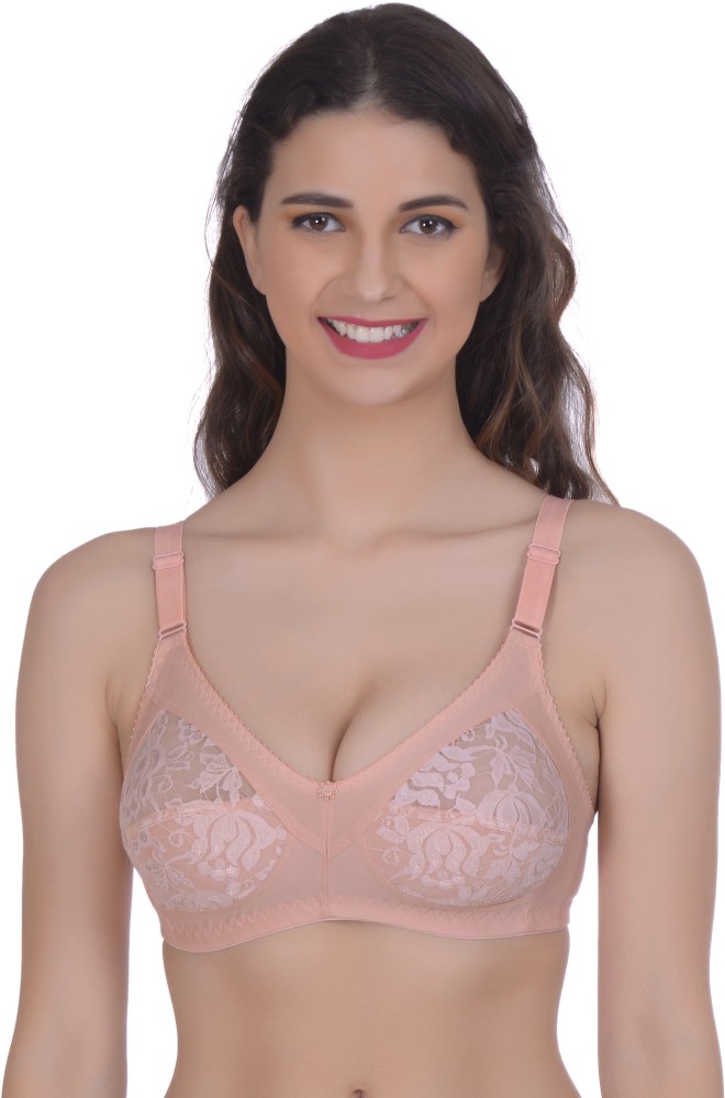 Net Lace Women Full Coverage Non Padded Cotton Blend Set Lux Beige Lingerie  Set at Rs 85/piece in New Delhi