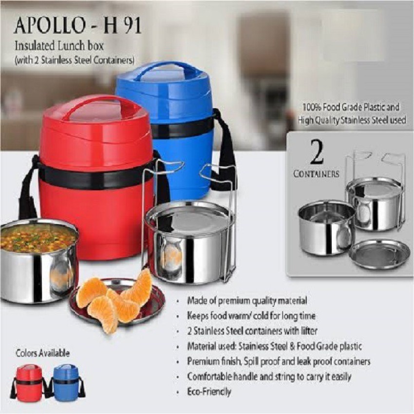 Thermal Lunch Box - Stainless Steel - 3 Colors Available from Apollo Box