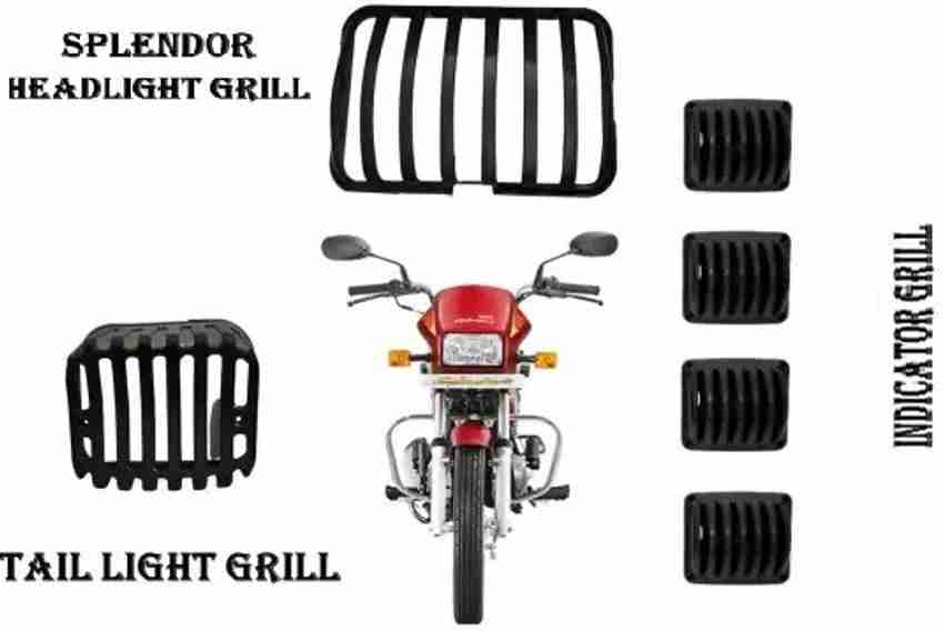 Mankrit Black Plastic Splendor Indicator Light Cover Bike