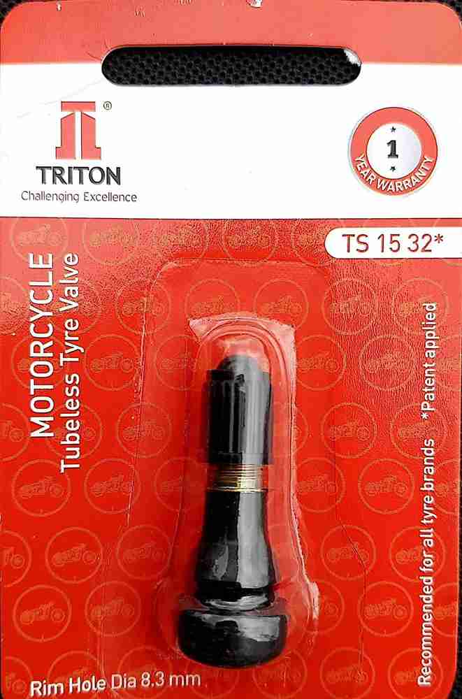 TRITON Motorcycle Tube Type To Tubeless Conversion Valve SET OF 2