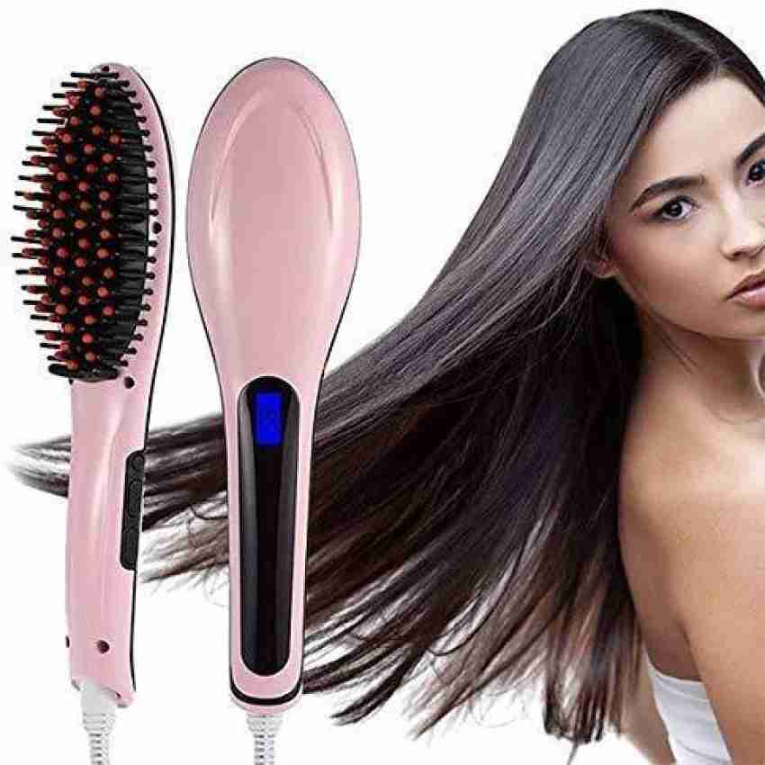 Electric fast 2025 hair straightener brush