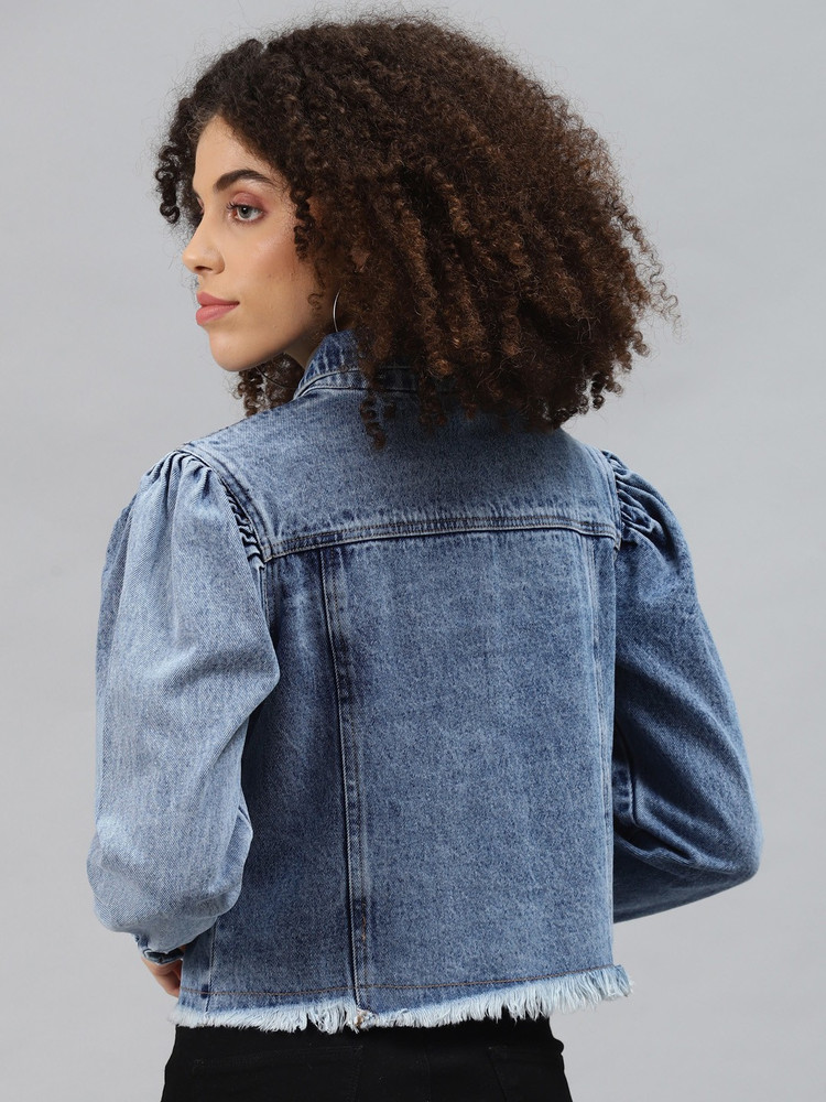 Cloud wash denim jacket store