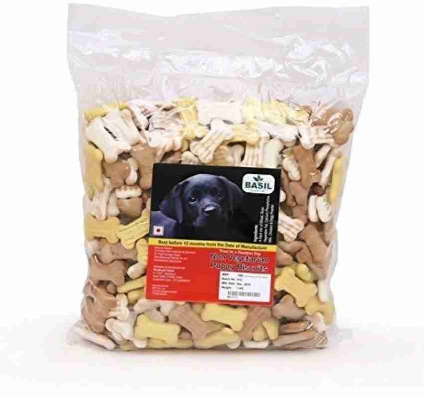 BASIL Non Vegetarian Dog Biscuits 1 kg Dog Treat Price in India