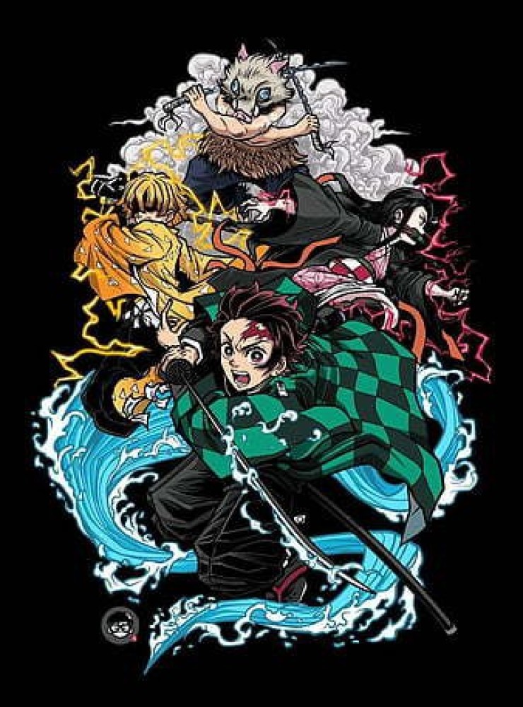 Tanjirou, Inosuke & Zenitsu (Kimetsu no Yaiba)