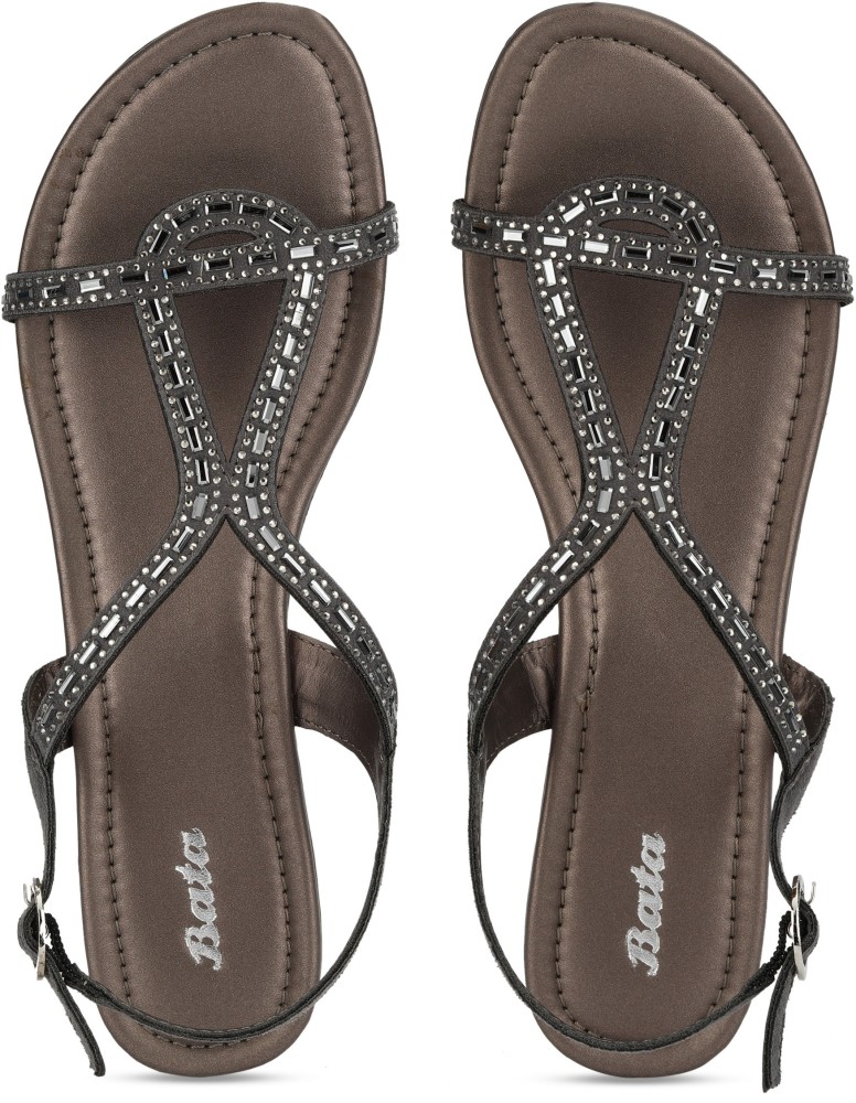 Bata on sale grey sandals