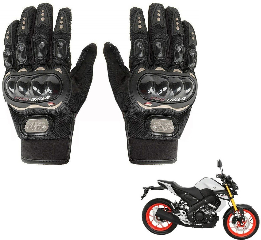 AuTO ADDiCT Bike Motorcycle Riding Gloves Black XL For Yamaha