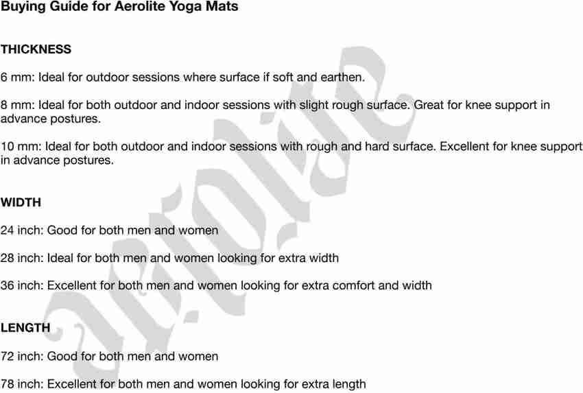 Aerolite yoga mat new arrivals 10mm