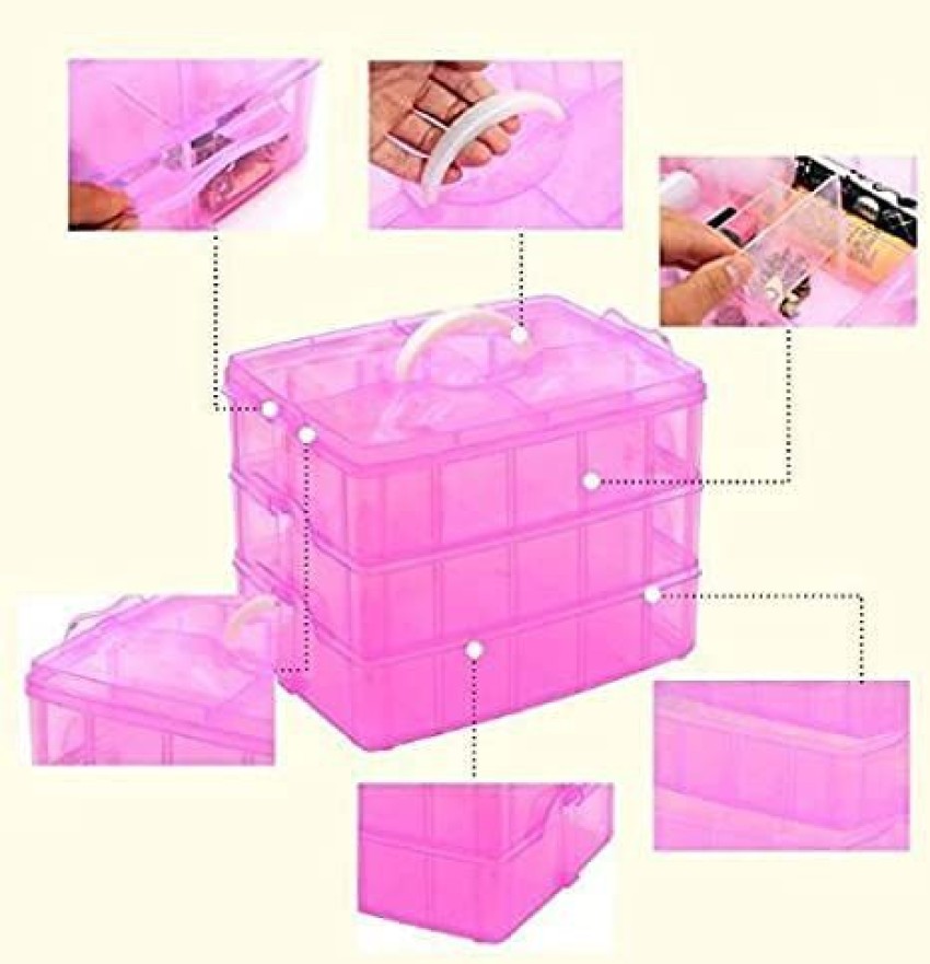 18 Grids Clear Plastic Organizer Box for Washi Tape, Jewelry