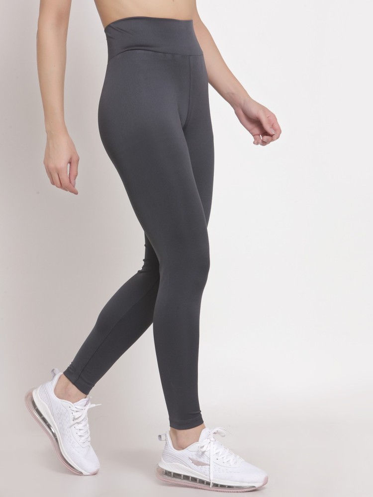 Cotton Fitness Leggings Salto - Mottled Dark Grey - StoresRadar