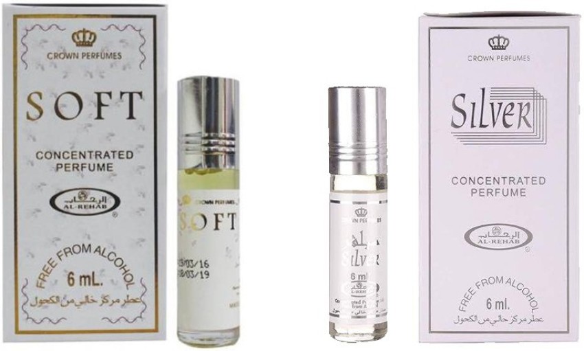 AL REHAB Soft Silver Attar Combo Pack Floral Attar Price in