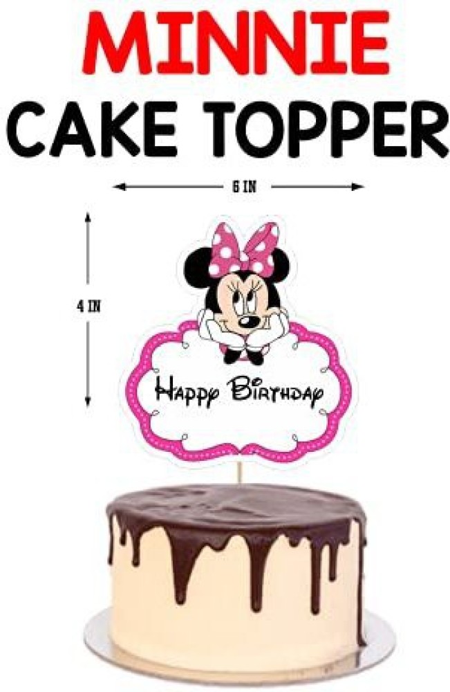 Minnie Mouse Flowers and Bows Budding Beauty Edible Cake Topper Image – A  Birthday Place