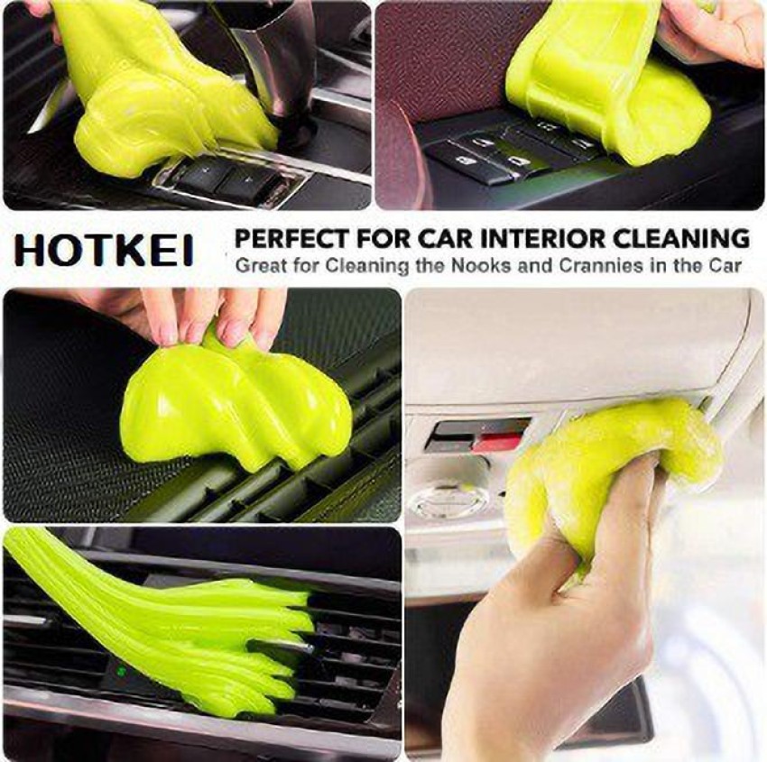 Buy HOTKEI (Pack of 4) Lemon Scented Multipurpose Car Interior Ac Vent  Keyboard Laptop Dust Cleaning Cleaner Kit Slime Gel Jelly for Car Dashboard  Keyboard Computer Electronics Gadgets (100 gm) Online at