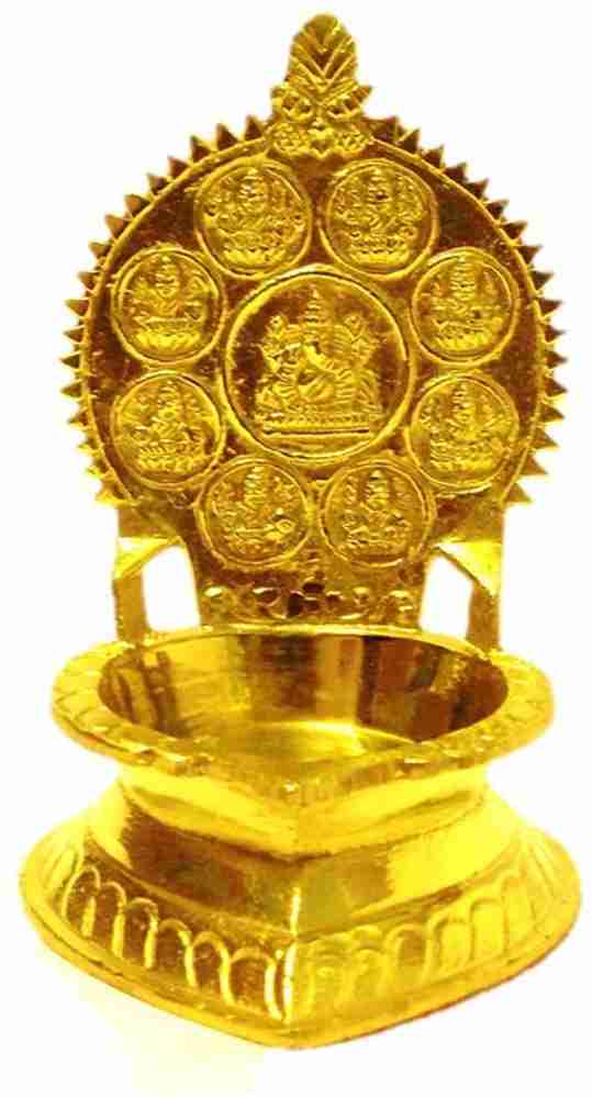 w3rocks Ashta Lakshmi Vilakku Brass Table Diya Price in India Buy w3rocks Ashta Lakshmi Vilakku Brass Table Diya online at Flipkart