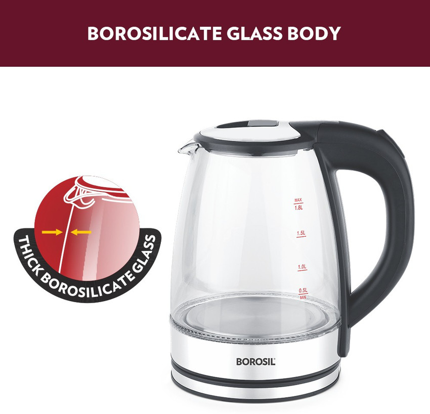 Electric shop kettle borosil