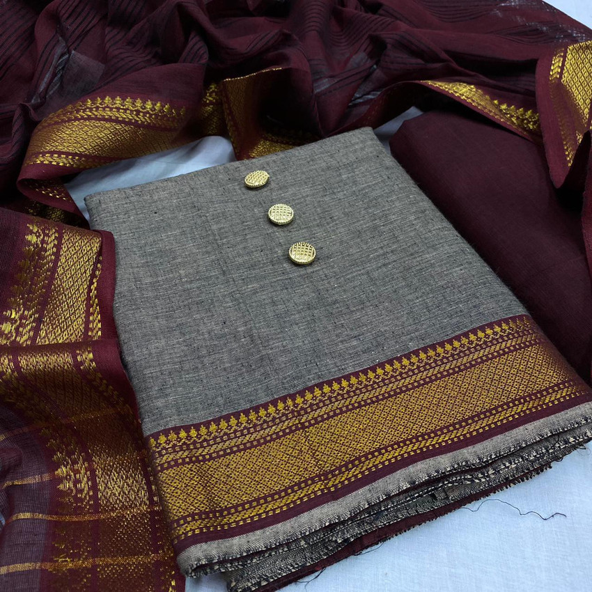 SILKORA Cotton Blend Self Design Salwar Suit Material Price in India Buy SILKORA Cotton Blend Self Design Salwar Suit Material online at Flipkart