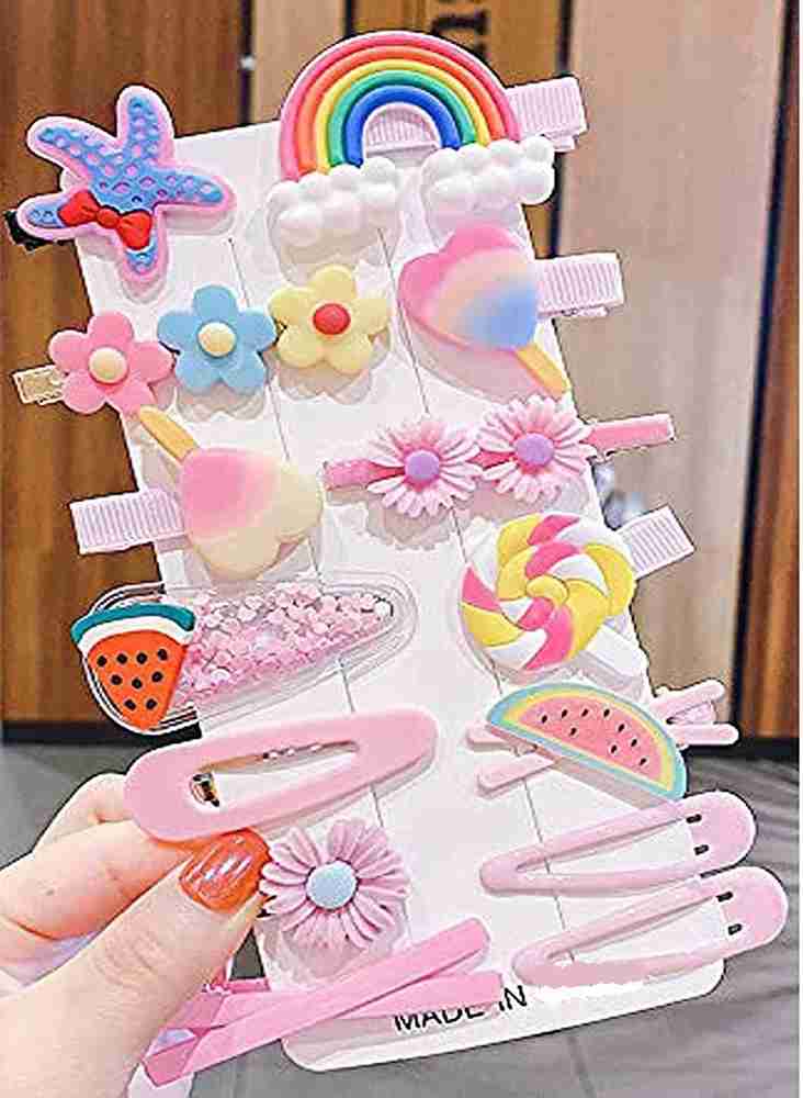 DRP Hair Clips for Baby Girls 12 PCS Hair Accessories Colorful